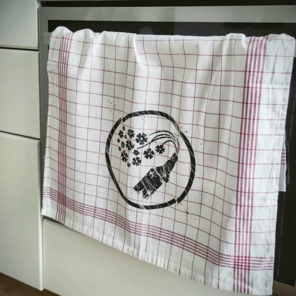 100BLUMEN GESCHIRRTUCH